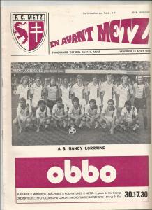 1979-08-10 : FCM – ASNL 1979/80 – programme en pdf