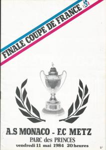 1984-05-11 : FCM – ASM Finale coupe de France 84 – programme en pdf