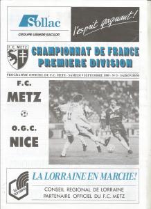 1989-09-09 : FCM – OGCN 1989/90 – programme en pdf