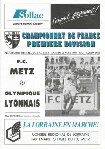 1989-08-12 : FCM – OL 1989/90 – programme en pdf