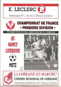 1991-08-10 : ASNL – FCM 91/92 – programme en pdf