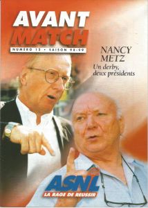 1999-04-09 : ASNL – FCM 1998/99 – programme en pdf