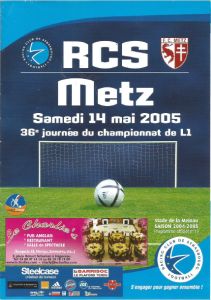2005-05-14 : RCS – FCM 2004/05 – programme en pdf