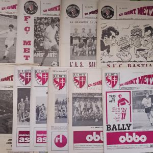 Programmes Matchs FC Metz de 1968/69 à 1979/80