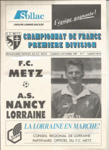 1990-10-06 : FCM – ASNL 1990/91 – programme en pdf