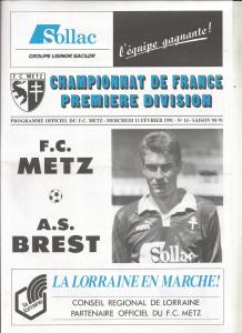 1991-02-13 : FCM – ASB 1990/91 – programme en pdf