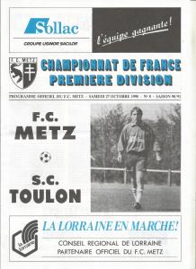 1990-10-27 : FCM – SCT 1990/91 – programme en pdf