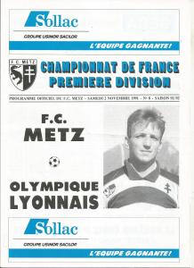 1991-11-02 : FCM – OL 1991/92 – programme en pdf