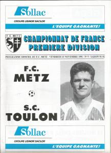 1991-11-15 : FCM – SCT 1991/92 – programme en pdf