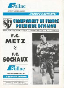 1992-08-29 : FCM – FCS 1992/93 – programme en pdf