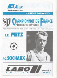 1993-12-11 : FCM – FCS 1993/94 – programme en pdf