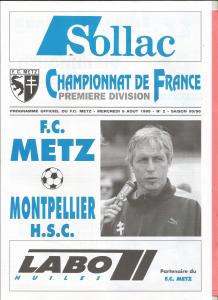 1995-08-12 : FCM – MHSC 1995/96 – programme en pdf