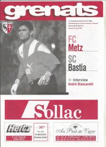 1997-05-03 : FCM – SCB 1996/97 – programme en pdf + feuille d’arbitrage