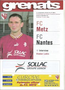 1998-04-17 : FCM – FCN 1997/98 – programme en pdf + feuille d’arbitrage