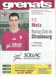 1998-02-13 : FCM – RCS 1997/98 – programme en pdf + feuille d’arbitrage