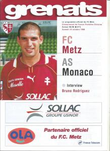 1998-10-24 : FCM – ASM 1998/99 – programme en pdf