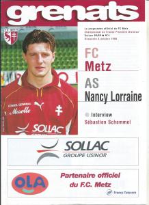 1998-10-04 : FCM – ASNL 1998/99 – programme en pdf