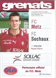 1999-02-26 : FCM – FCS 1998/99 – programme en pdf