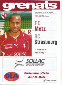 1999-01-17 : FCM – RCS 1998/99 – programme en pdf