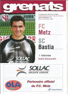 1998-12-15 : FCM – SCB 1998/99 – programme en pdf