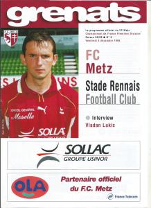1998-12-04 : FCM – SR 1998/99 – programme en pdf