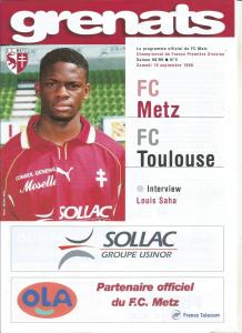 1998-09-19 : FCM – TFC 1998/99 – programme en pdf