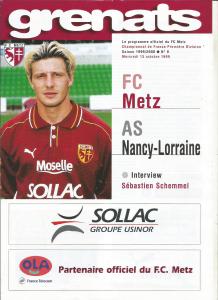 1999-10-13 : FCM – ASNL 1999/2000 – programme en pdf