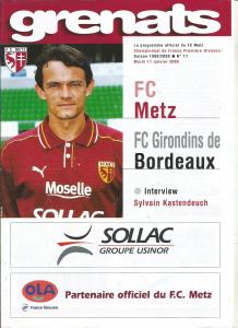 2000-01-11 : FCM – GB 1999/2000 – programme en pdf