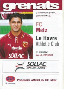 1999-10-24 : FCM – HAC 1999/2000 – programme en pdf