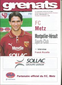 1999-11-19 : FCM – MHSC 1999/2000 – programme en pdf