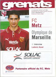 2000-02-06 : FCM – OM 1999/2000 – programme en pdf