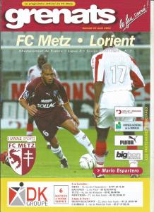2002-08-24 : FCM – FCL 2002/2003 – programme en pdf