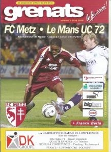 2004-04-03 : FCM – MUC 2003/2004 – programme en pdf