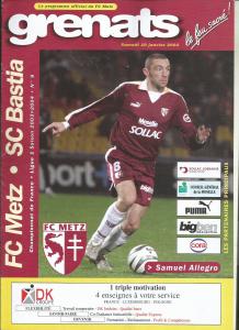 2004-01-10 : FCM – SCB 2003/2004 – programme en pdf