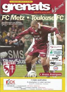 2004-02-07 : FCM – TFC 2003/2004 – programme en pdf