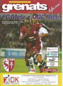 2004-09-22 : FCM – OGCN 2004/2005 – programme en pdf