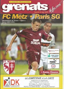 2005-05-21 : FCM – PSG 2004/2005 – programme en pdf
