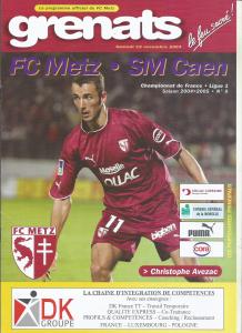 2004-11-13 : FCM – SMC 2004/2005 – programme en pdf