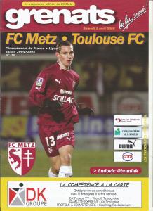 2005-04-02 : FCM – TFC 2004/2005 – programme en pdf
