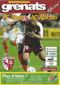 2005-11-05 : FCM – ACA 2005/2006 – programme en pdf