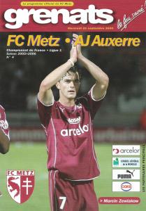 2005-09-21 : FCM – AJA 2005/2006 – programme en pdf