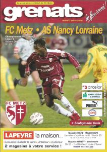 2006-03-07 : FCM – ASNL 2005/2006 – programme en pdf