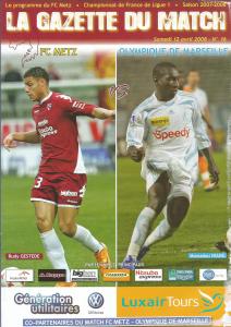 2008-04-12 : FCM – OM 2007/2008 – programme en pdf