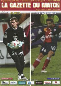 2009-03-20 : FCM – LBC 2008/2009 – programme en pdf