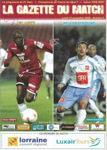 2007-10-06 : FCM – RCS 2007/2008 – programme en pdf
