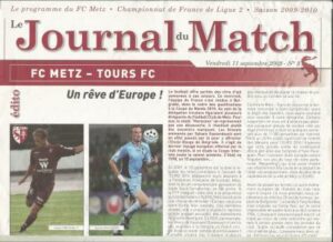 2009-09-11 : FCM – FCT 2009/2010 – programme en pdf