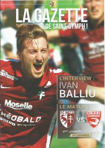 2015-09-25 : FCM – NO 2015/2016 – programme en pdf