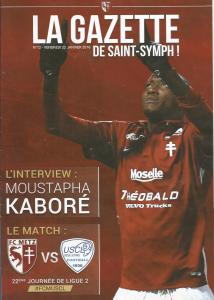 2016-01-22 : FCM – USCL 2015/2016 – programme en pdf