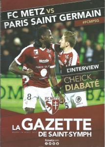 2017-04-18 : FCM – PSG 2016/2017 – programme en pdf