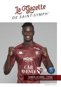 2021-04-24 : FCM – PSG 2020/2021 – programme en pdf